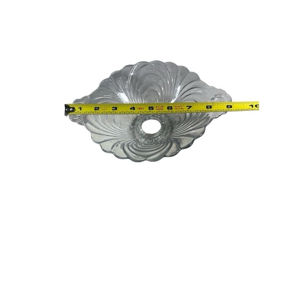 VTG Cambridge CAPRICE Clear Compote Bowl Footed w/Tab Handles MCM 9 1/8” Wide - Picture 4 of 9